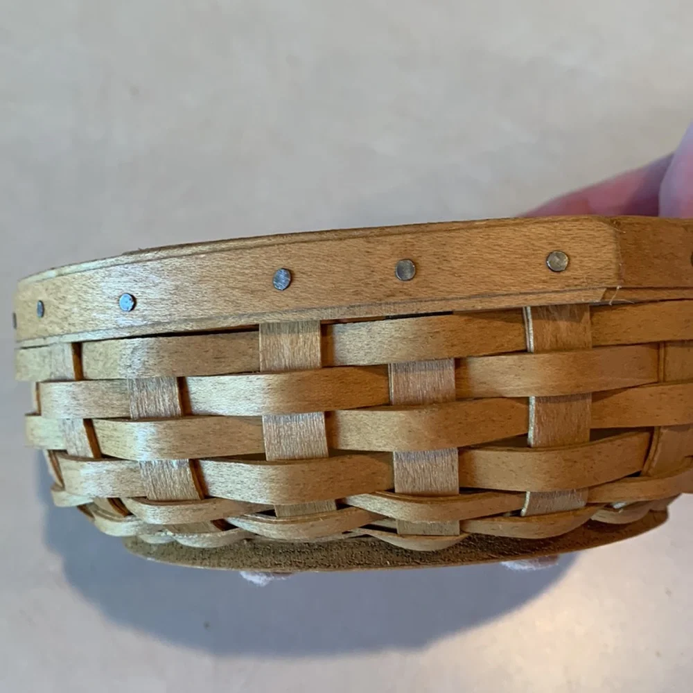 Longaberger 2003 Horizon of Hope Cancer Basket with Lid, liner, prot, ti…